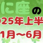 【星座】かに座　2025年上半期(1月〜6月)