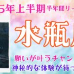 水瓶座♒2025年上半期💫願いが叶うチャンス到来🌟未知の世界へ🌈神秘的な体験が待っている🪄🧙‍♀️✨