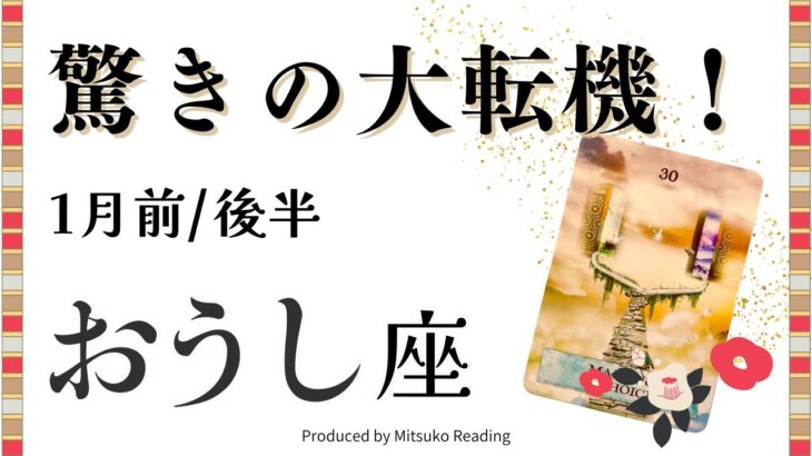 牡牛座1月【大 ・転・機】です❗️想定外のうれしい未来が待ってる❗️前半後半仕事恋愛人間関係♉️【脱力系タロット占い】