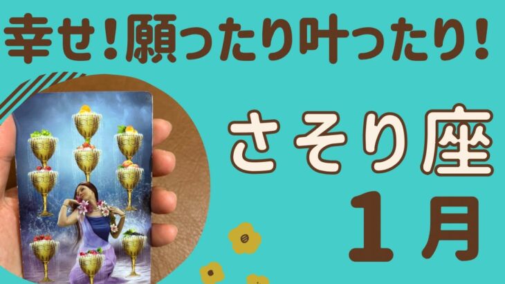 【蠍座】2025年1月♏️すごい幸せ‼️願ったり叶ったり✨素晴らしい人生を生きる❗️次から次へと願いが叶う❗️