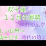 2024年双子座♊️12月の運勢🌈🌈🌈視野が広がり新しい世界へ踏み出す時代の始まり