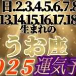 個人鑑定級【魚座♓️】2025年運気予報　3月1日2.3.4.5.6.7.8.9.10.11.12.13.14.15.16.17.18.19.20日生まれ日さん【タロットとオラクルカードリーディング】