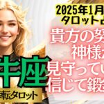 【♉牡牛座さん💖2025年1月前半運勢】〈鍛錬しながら成長していく時！結果は神に委ねて、どっしり構えて成功を信じて進んで下さい！〉 人生幸転タロットリーディング 占い おうし座 太陽星座・月星座