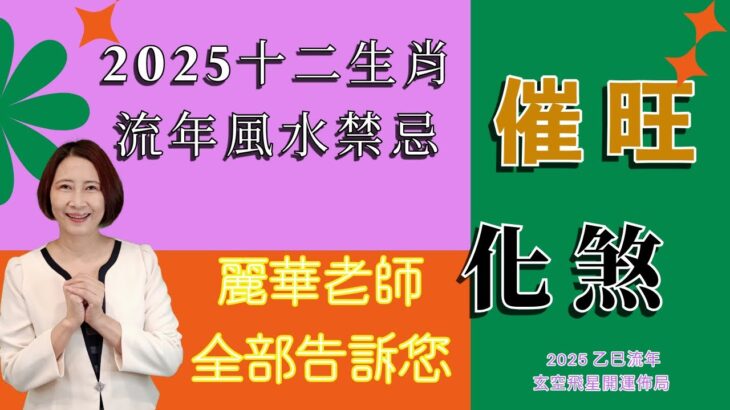 #2025十二生肖流年風水禁忌 #2025流年風水化煞和催旺大法 #2025流年九宮飛星好方位 #2025玄空飛星 #2025流年風水佈局 #2025招財風水 #2025乙巳年居家和辦公室風水佈局