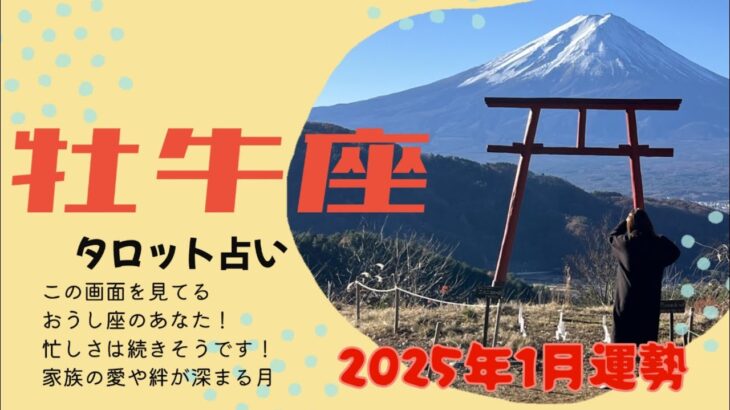 【2025年1月 牡牛座運勢】人間関係ががらっと変わる！？出会いも多い1月です！！今にフォーカスする事でさらに豊かに✨3択メッセージも選んでみてね♡