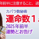 【2025年前半】カバラ数秘術運命数「１」と「２」の方へのタロットさんとオラクルカードからのメッセージと運勢【占い】