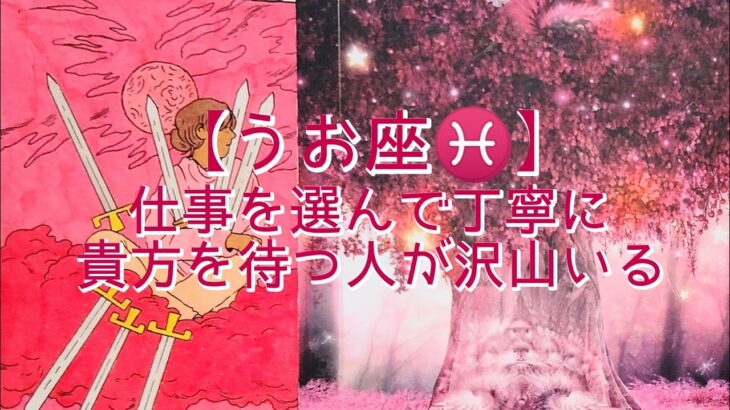 【うお座♓】〜1月の運勢〜　仕事を選んで丁寧に関わる　貴方を待つ人が沢山いる