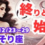 【さそり座】2024年12月23日〜29日の蠍座さんの運勢を夢流星がタロットカード占い＆星占いで読み解く変化と再生の一週間！【タロット＆占星術】