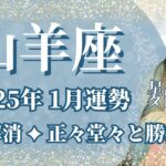 【やぎ座】1月運勢　長年の不安解消💪正々堂々と大勝利する🌈幸運の鍵は、本音を伝えること【山羊座 １月】タロットリーディング