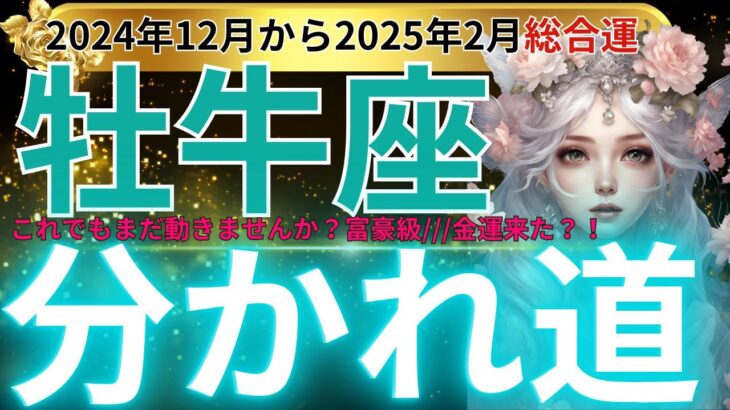 【牡牛座】2024年12月中旬から2025年2月上旬 おうし座の金運と恋愛運が一変する！知らなきゃ損する重要ポイント