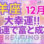 ♈牡羊座12月運勢🌈✨至上最高！！喜びの全てを手に、大幸運へ💐✨