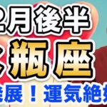 みずがめ座 12月後半の運勢♒️ / 絶頂調の運気❗️素晴らしくバランス整っていく🌈 【トートタロット & 西洋占星術】