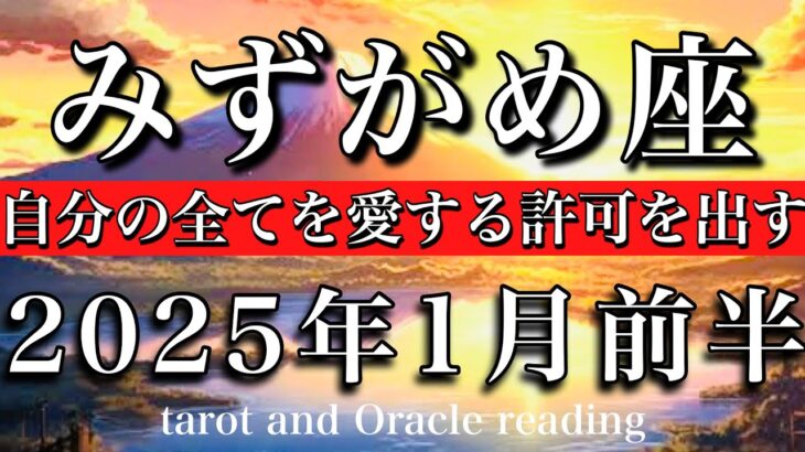 みずがめ座♒︎2025年1月前半 動いて良し🕊️自分の全てを愛する許可を出す💫Aquarius tarot  reading