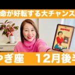 やぎ座♑️12月後半🔮運命が好転する大チャンス！！✨