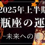 【2025年の運勢】上半期💫水瓶座のあなたに起こること💫怖いほど当たる😳🤍【恋愛/仕事/人間関係/金運/健康運/結婚】タロット占い&オラクルカードリーディング🔮