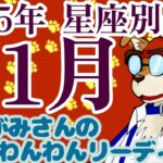 🐺狼さんが教えるマンスリーリーディング！2025年1月の「星座別占い」！🐶わんこたちに聞く🐶おおがみさんのわんわんリーディング【タロット・オラクルカードリーディング】🐶