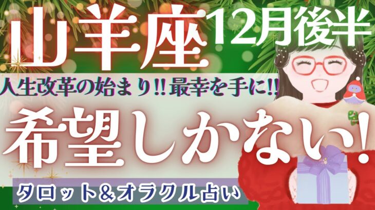 【山羊座】個人鑑定級!! 希望と奇跡のメッセージ🌈✨【仕事運/対人運/家庭運/恋愛運/全体運】12月運勢  タロット占い