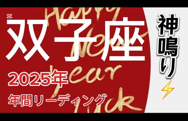 双子座♊️2025年どうなる⁇ 年間リーディング✨タロットと星