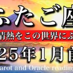 ふたご座♊︎2025年1月前半 熱いコミュニケーション🔥秘めた情熱をこの世界にぶつける　Gemini tarot  reading