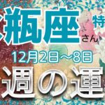 ♒️水瓶座さん特化型【2024＊12/2〜8】今週の運勢＊ムダ話しコンパクトです😅ごめんなさい🙏