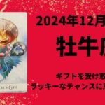 【牡牛座】ギフトを受け取って👐🎁ラッキーなチャンスに恵まれて行きます！【おうし座2024年12月16〜31日の運勢】