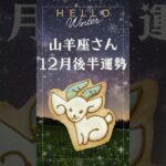 山羊座さん12月後半運勢　#タロット占い #占い #星占い #恋愛 #12星座占い #星座占い #開運 #やぎ座 #山羊座　#山羊座12月 #山羊座2024