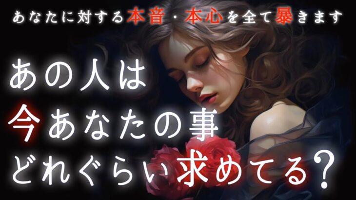 【🎯ハッキリ‼️キッパリ鑑定🔮】あの人は今あなたの事どれぐらい求めてる❓