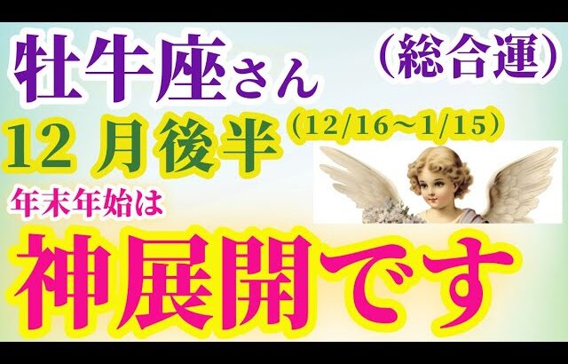 【牡牛座の総合運】2024年12月～新年1月前半のおうし座の総合運。星とタロットで読み解く未来 #牡牛座 #おうし座