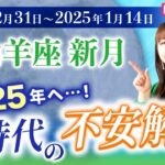 【2024年12月31日♑️山羊座新月🌑】2025年の準備はOK？新時代を不安なしで生きる【占い】【開運】