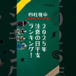 【四柱推命】2025年注意の年になりそう　日干支ランキング #四柱推命 #2025