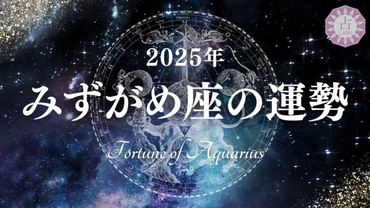 【占い】時代が追いついた！？カリスマ性発揮の1年に！2025年みずがめ座の運勢！【西洋占星術 水瓶座】