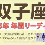 【双子座♊️2025年運勢】年間リーディング🌟再生・復活・大変容の凄い1年！恋も仕事も人生も、すべて私らしく自由に選びます♡