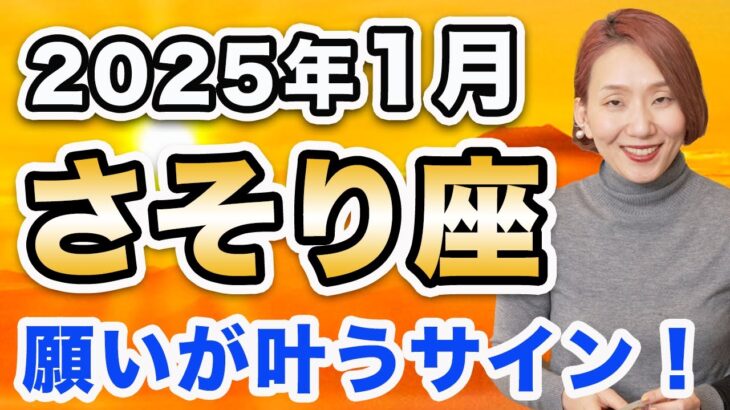 2025年1月 さそり座の運勢♏️ / 願いが叶うウィッシュカードが出た✨ 収穫を受け取れる🌈 本当に必要なものと不要なものの線引きが明確になる❗️【トートタロット & 西洋占星術】