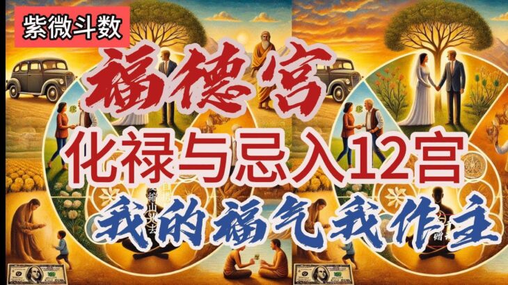 【紫微斗数分享】福德德化禄与忌入十二宫| 我的福气我作主| #紫微斗数 #福德宫 #化禄 #化忌