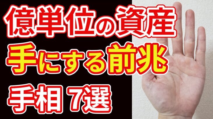 【手相占い】激レア！億単位の資産を手にする前兆を示す手相７選