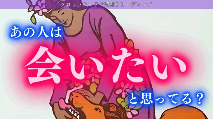 【もう限界！気持ちを抑えられない】あなたじゃなきゃいけない理由✨あの人は会いたいと思ってる？タロットカードで深堀りリーディング🍑