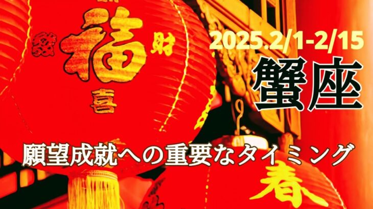 【2月前半 運勢 蟹座】土台が完成する！最強のチームになるとき🌿🕊✨【かに座】【タロット】【開運】【占い】