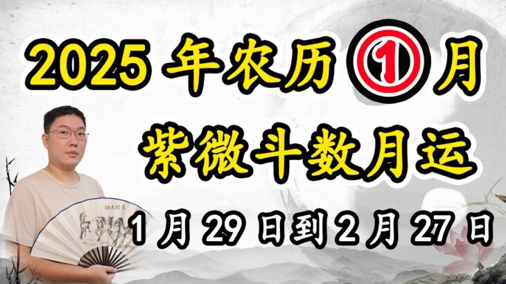 紫微斗数戊寅月运2025年1月29日到27日，阴历一月