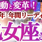 乙女座  年間ざっくりリーディング【吉報続々！心満たされる大逆転！】人間関係、キャリアに大きな変化　　おとめ座　2025年　タロットリーディング