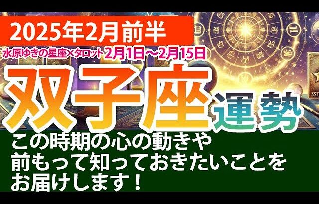 ふたご座【2025年2月前半の運勢】少しずつ着実に進む2週間！タロットと星の導き✨