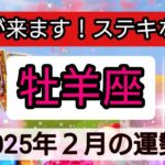 牡羊座【2025年２月の運勢】吉報がきます！ステキな偶然💖神秘的メッセージ👑幸せを呼び込む！開運リーディング🌟