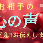 【※ガチすぎ】お相手の心の声😳大至急‼️お伝えします❤️恋愛タロット