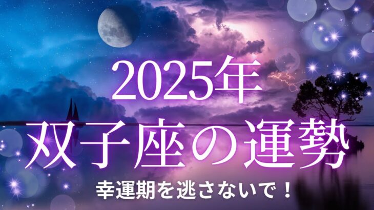 【12星座占い】2025年双子座の運勢