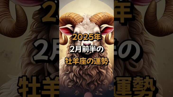 2025年2月前半の牡羊座 (おひつじ座)の運勢の運勢 – 星座占い #おひつじ座 #牡羊座 #2025年2月 #占い