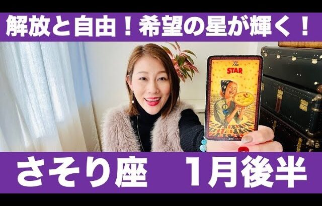 さそり座♏️1月後半🔮解放と自由！✨希望の星が輝く！🌟自分を一番大切に！