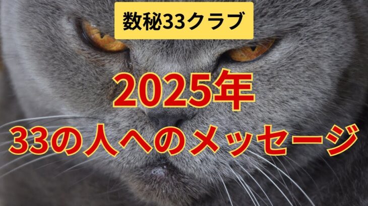 【数秘33クラブ】2025年33の人へのメッセージ