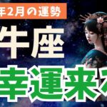 【牡牛座】2025年2月のおうし座の運勢！人生が好転する秘密とは？