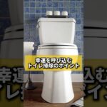 幸運を呼び込むトイレ掃除のポイント#風水 #金運 #金運アップ #建築 #八納啓創