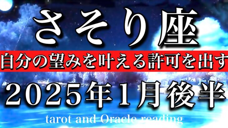 さそり座♏︎2025年1月後半 もう許してOK🪽自分の望みを叶える許可を下す🔥Scorpio tarot reading