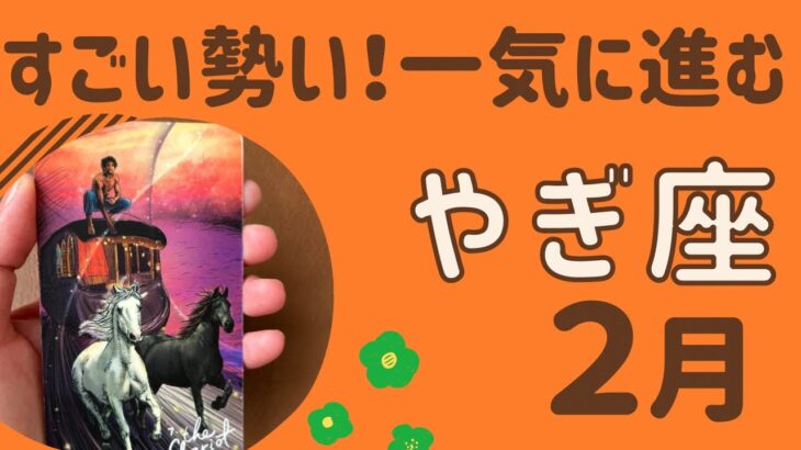 【山羊座】2025年2月♑️すごい勢い‼️夢や願いに一気に進む❗️障害を乗り越えて動きだす✨✨